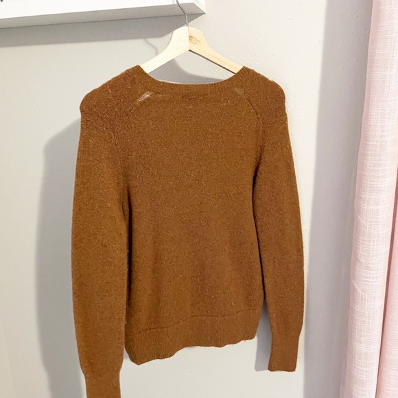 Madewell Wrap-Front Pullover Sweater in Coziest Yarn - Picture 3 of 9